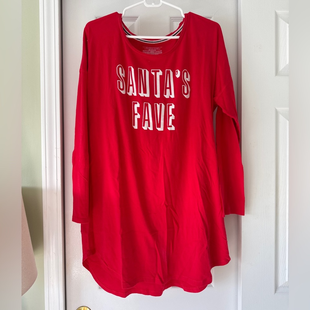 Victoria's Secret Red Holiday PJ Long Sleeve